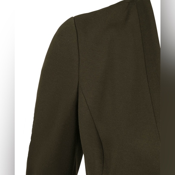 Ricki's Ponte Knit Cropped Blazer Olive Green Size XS - Picture 4 of 13